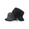 Oversized Warm Winter Military Cap, Simple Line Color Blocking Fashion Hat