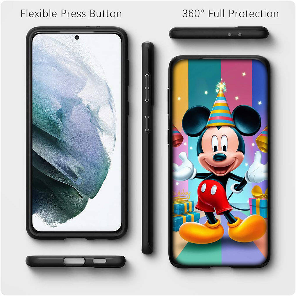 for iPhone 17 16 15 Xiaomi Poco F7 F8 X7 X6 F5 C85 C75 C71 M8 Redmi Note 14 13 12 11 Pro Max 14C 13C 15C A3 A4 Phone Case Anime Mickey Mouse Cover