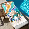 W-Witch Anime Hut A-Atelier Handtuch Groß Schnelltrocknend Mikrofaser Weich Strandhandtuch für Reise Fitness Sauna Baden Camping
