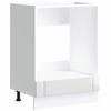 VidaXL Armoire de four Lucca blanc brillant bois ingénierie, unité de four, armoire de four de cuisine, unité de base de 853759