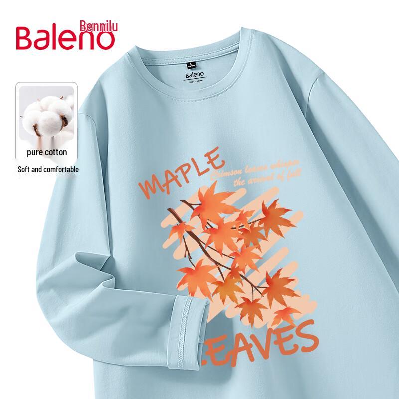 Baleno Unisex Schweres Baumwoll-Langarm-T-Shirt