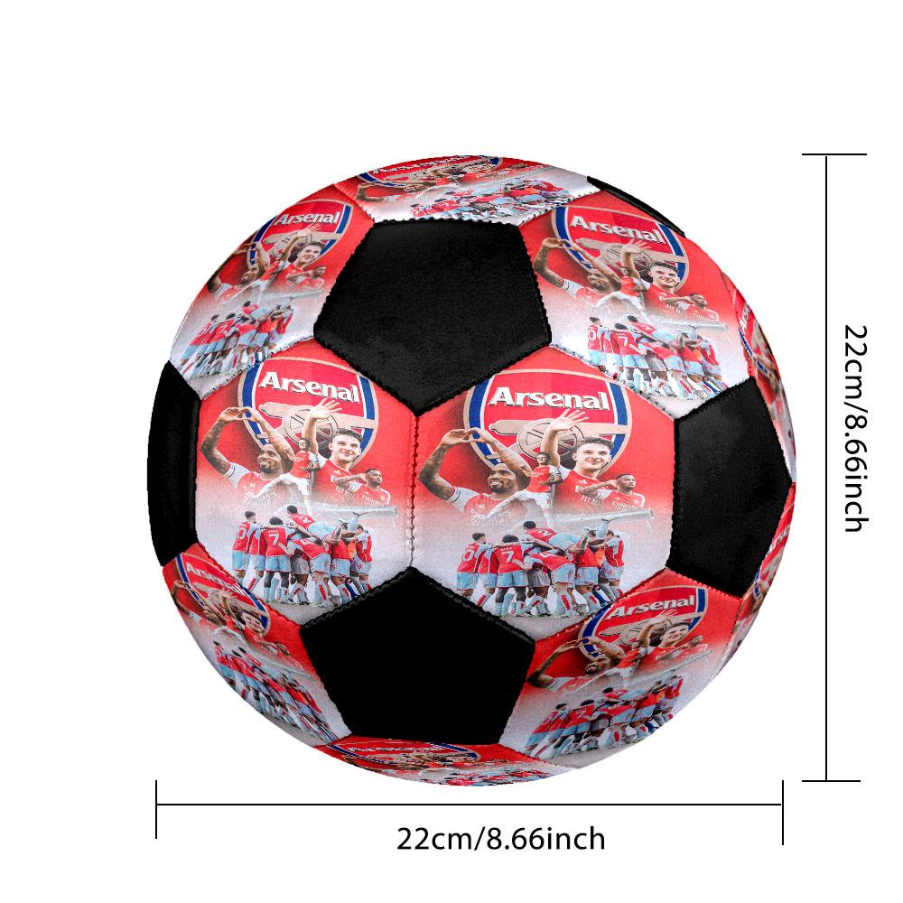 1pc Arsenal F.C Soccer Ball Size 5 Indoor Soccer Ball Fashion Colorful Backyard Game - Great For Sports Fans Gift HE6