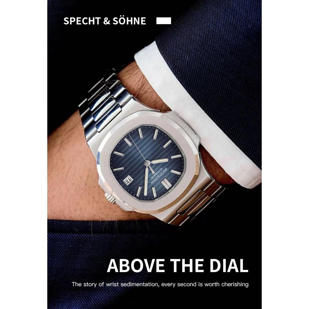 Dropshipping 2025 Hot Selling Wrist Watches For Men Specht&Sohne Automatic Watches Japan Mechanical Watch Relogio Masculino 42mm