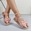 Fashion 2025 New Women Sandals Summer Lightweight Sandals Fashion Beach Casual Slippers Outdoor Bow Tie Flat Shoes Home platform sandals