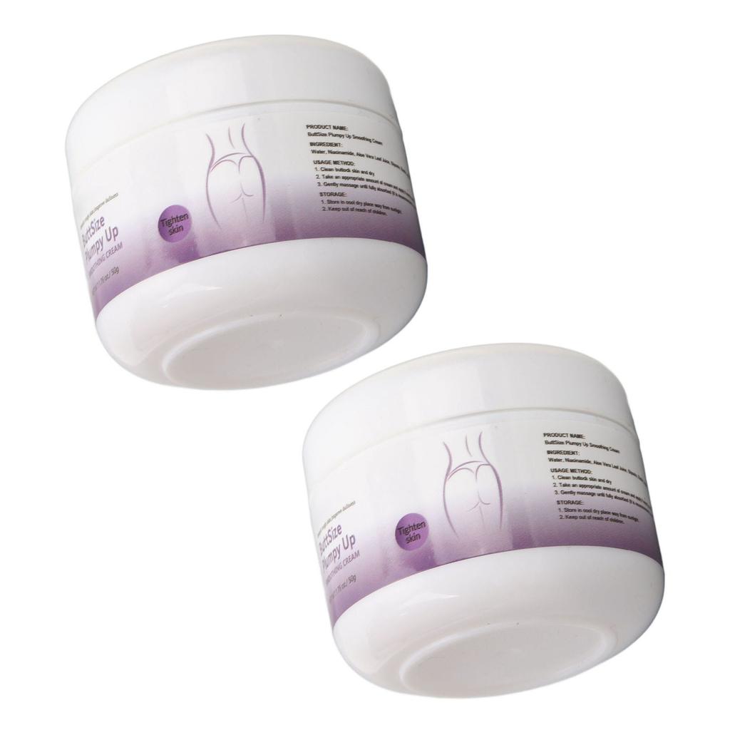 2pcs Buttocks Tightening Cream Wrinkle Removal Moisturizing Anti Cellulite Butt Lift Shaping Plump Cream 50g