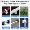 10Pcs Self-Adhesive Wire Clamp Holders Cord Management Clips  Electronics Cord Organization