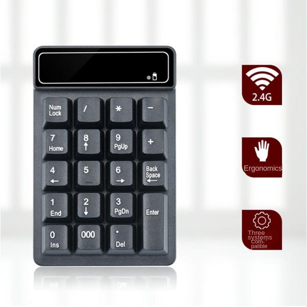 Mechanical Feel 2.4G Wireless Numeric Keyboard Wired Keyboard Mini USB Numeric Keypad  Notebook