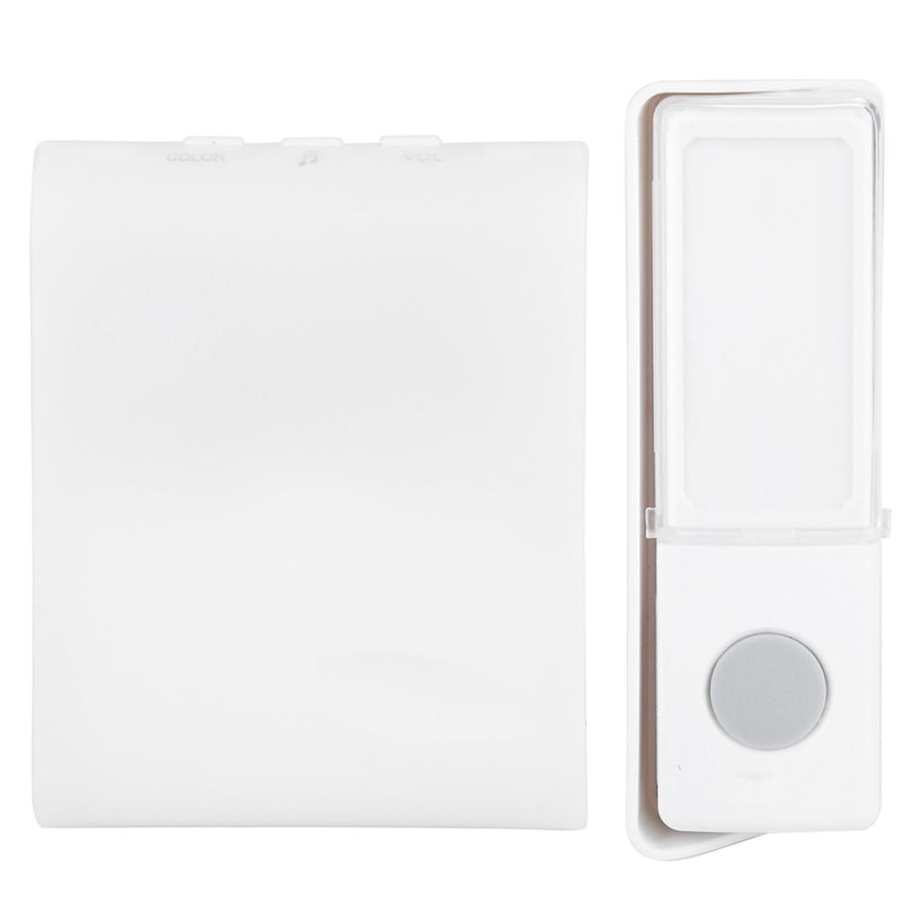 Wireless Button Door Bell Patient Elderly Deaf Caller with 7 Kinds of Flash Lamp Color Tones