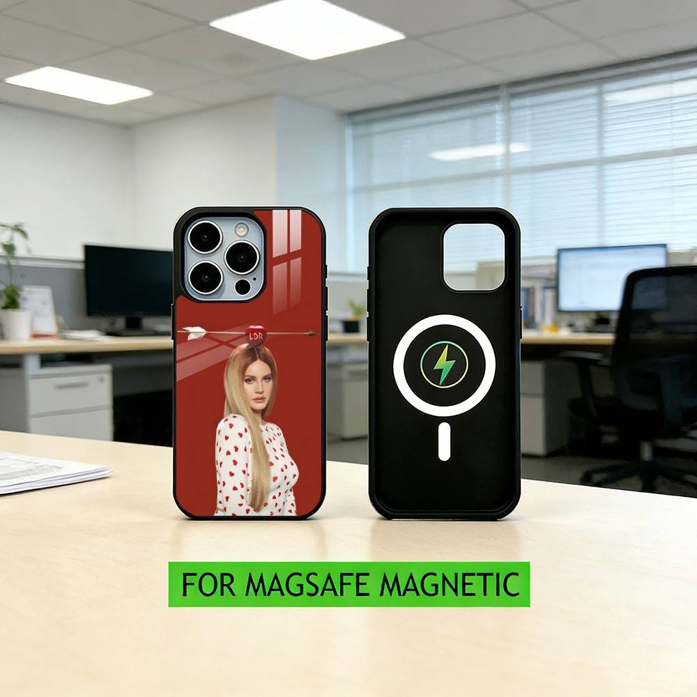 

L-Lana Del R-Rey Phone Case For iPhone17,16,15,14,13,12,11 Plus,Pro Magnetic For Magsafe Wireless Charging iPhone12PRO