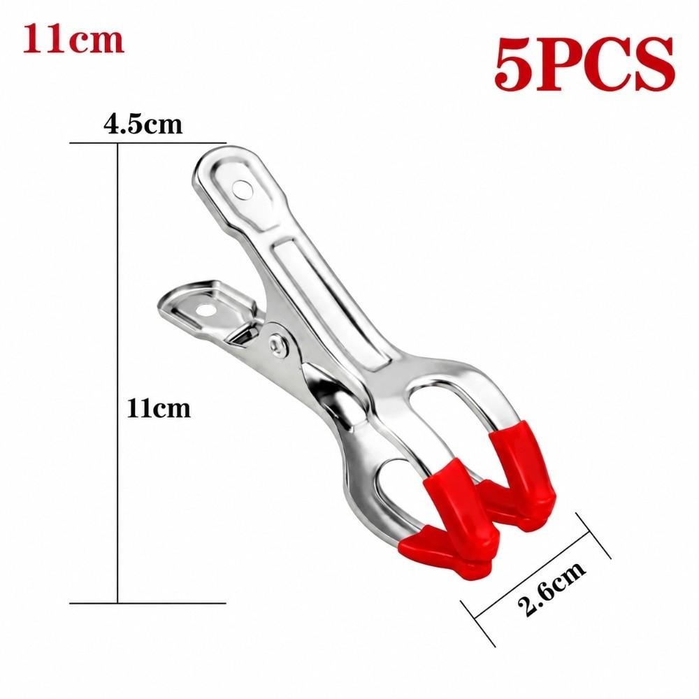 5/6PCS Metal Point Tool Rubber Tip Relax Gadget Portable Massage Clip Ear Massage
