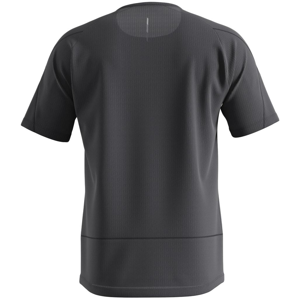 Salomon Men's CROSS RUN SHORTSLEEVE TEE, Deep Black, Size S, Outdoor T-Shirt