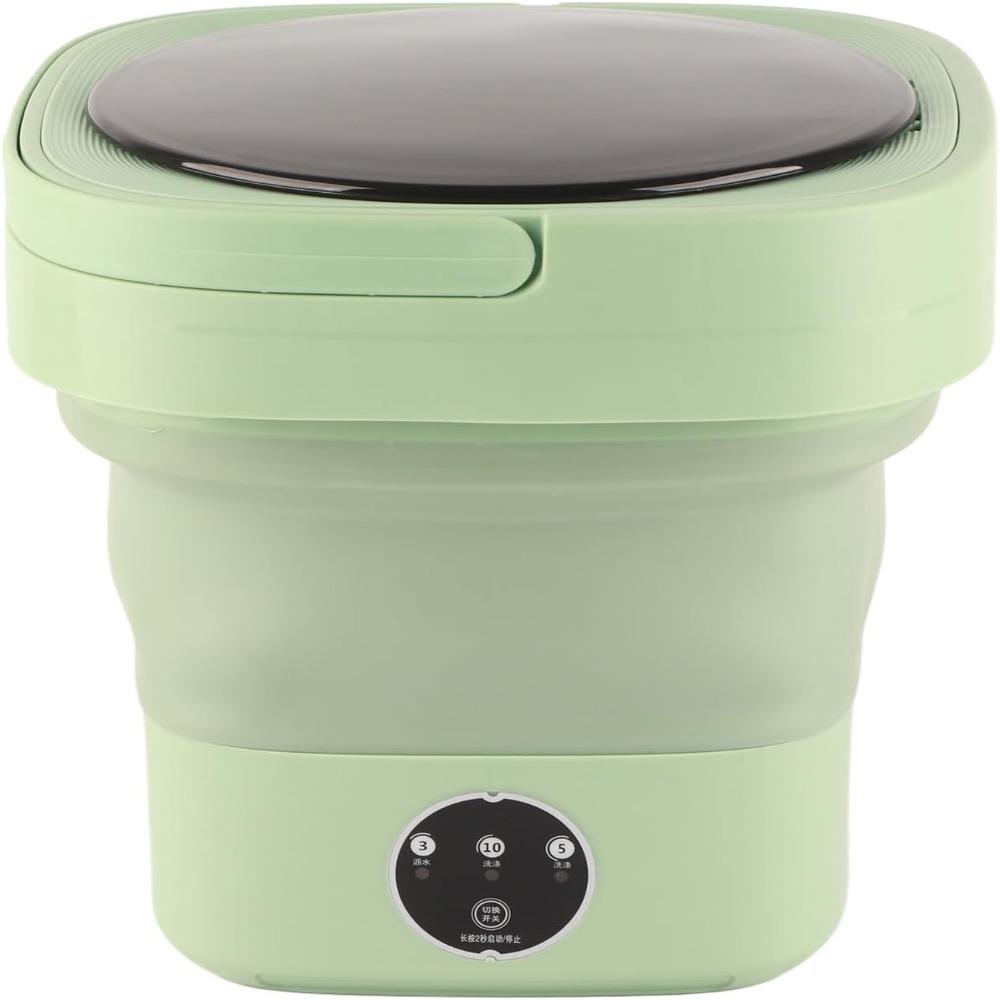 Plastic Portable Mini Washer Green Compact Washing Machine Foldable Washing Machine Home Use