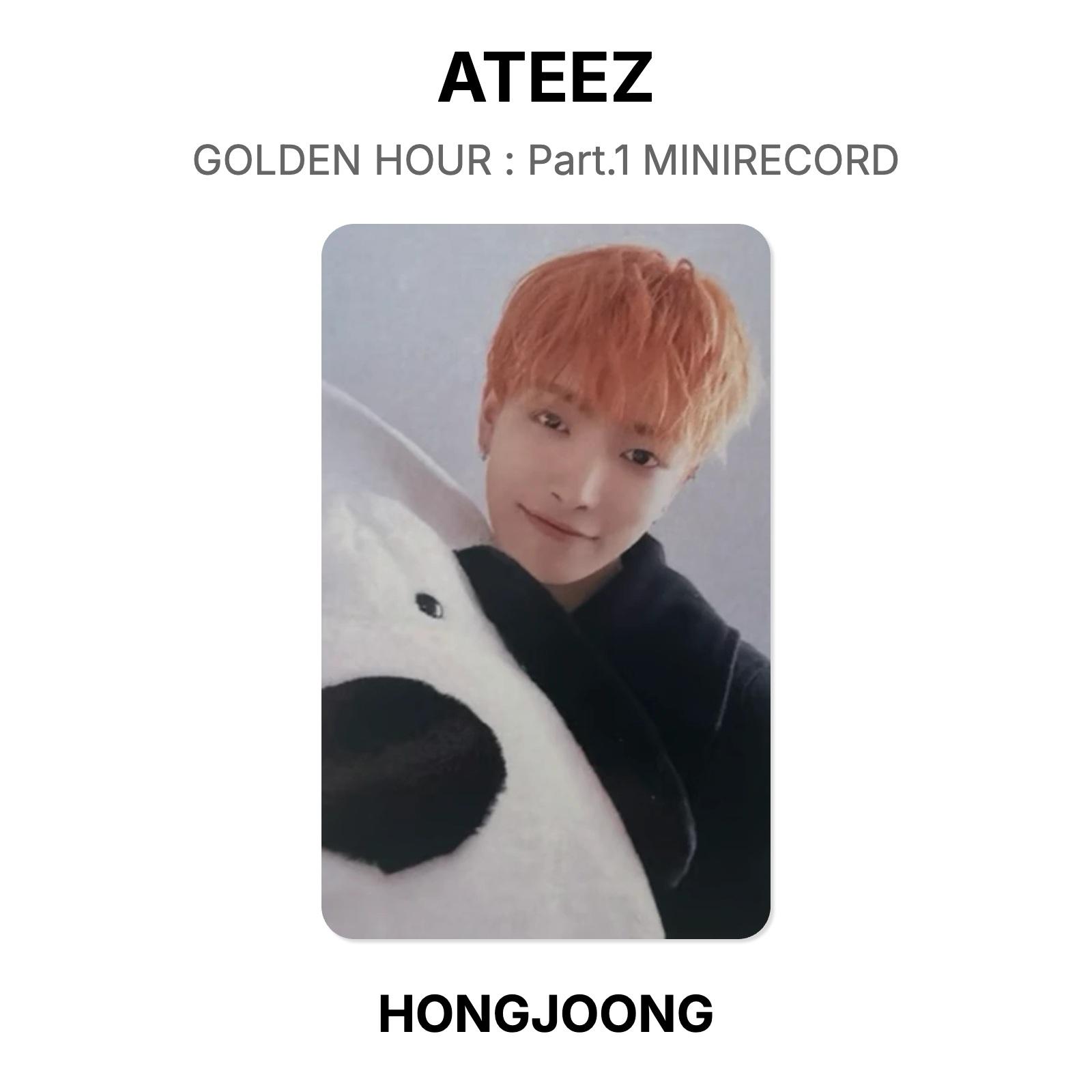 ЗОЛОТОЙ ЧАС ATEEZ : Часть 1 MINIRECORD Официальная фотокарточка HONGJOONG