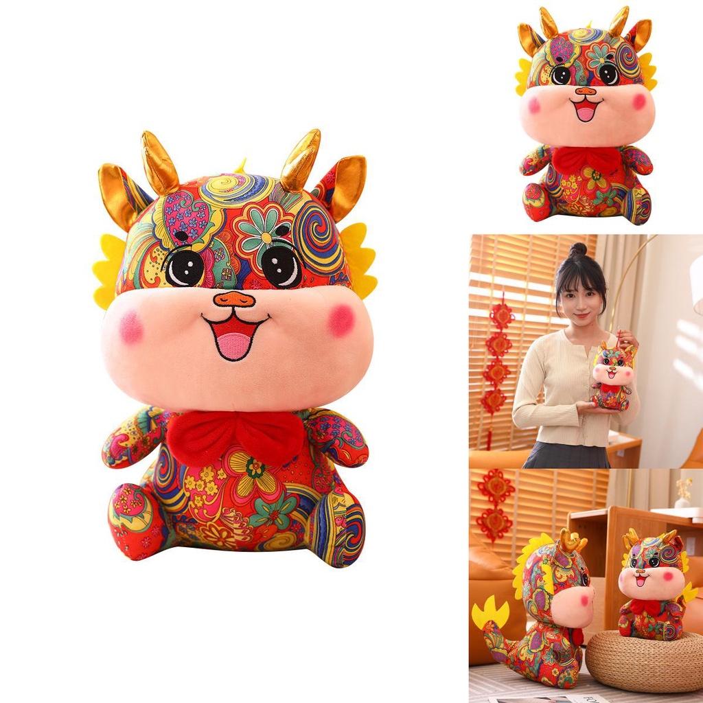 2024 Year Of The Dragon Plush Toy Large Size Stuffed Animal For New Year's Gift