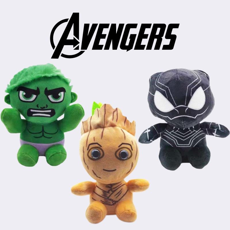 Marvel Avengers Black Panther Hulk Groot Plush Toys Soft Pp Cotton Stuffed Superheroes