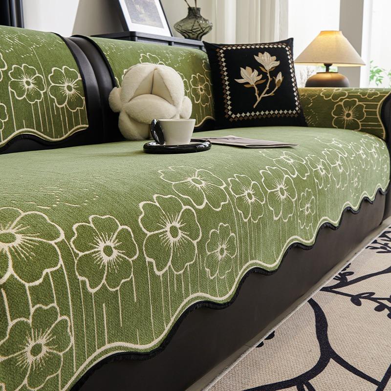 New Irregular Shaped Chenille Sofa Towel Luxury Sofa Covers For Living Room All Season Universal Anti-slip Sofa Mat Seat Pad