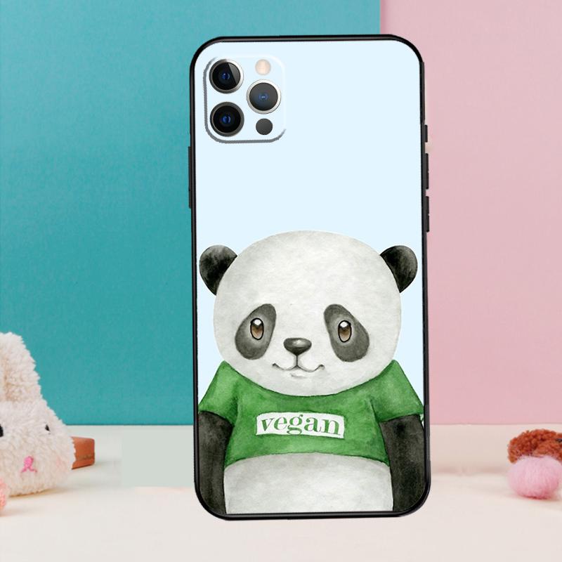 

Vegan Pattern Phone Case For iPhone 17 Air 16 15 14 13 12 11 Pro Max 12 13 mini 15 16 Plus 16e Cover Coque iPhone 17