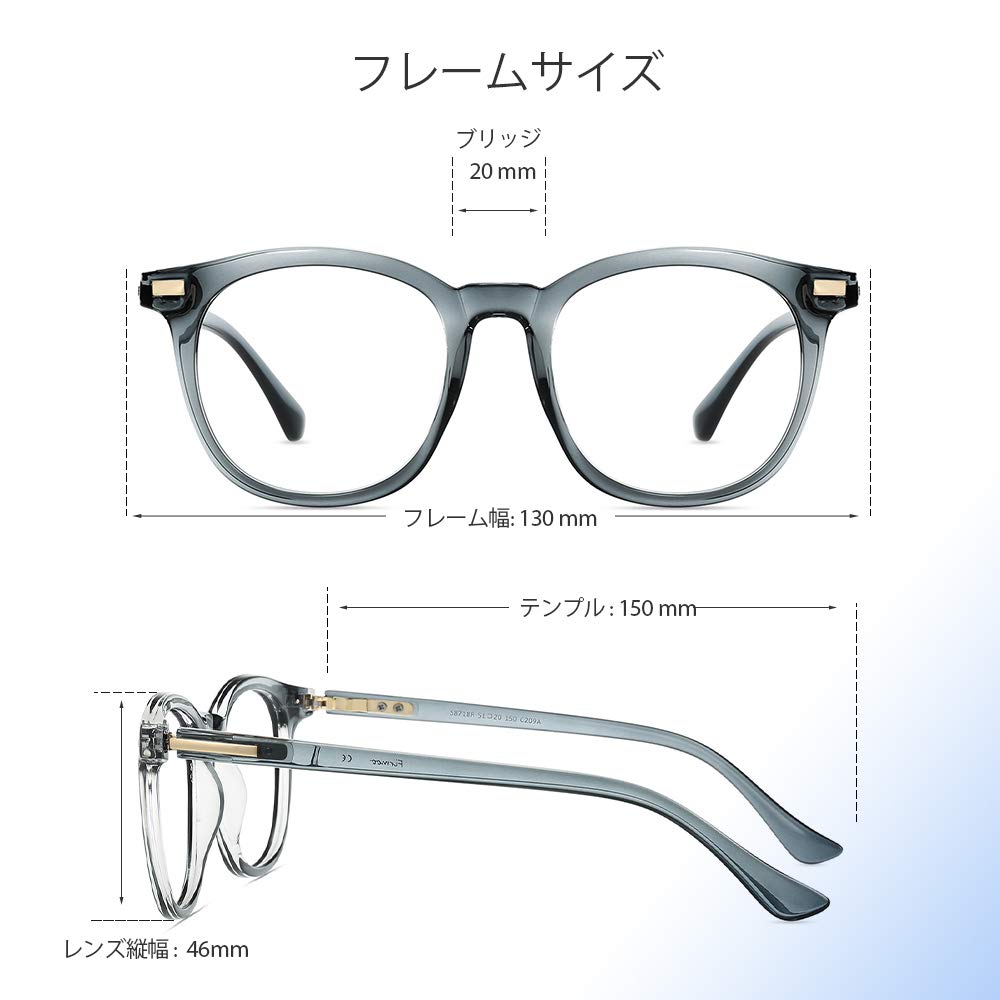 Blue Light Blocking Stylish Round Fashion Computer PC Smartphone HEV UV UV Radiation Vision Sleep Relieves Eye Clear Unisex [Firmoo] Glasses,