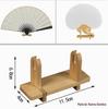 Folding Round Fan Holder - Classical Chinese Wedding & Palace Display Stand