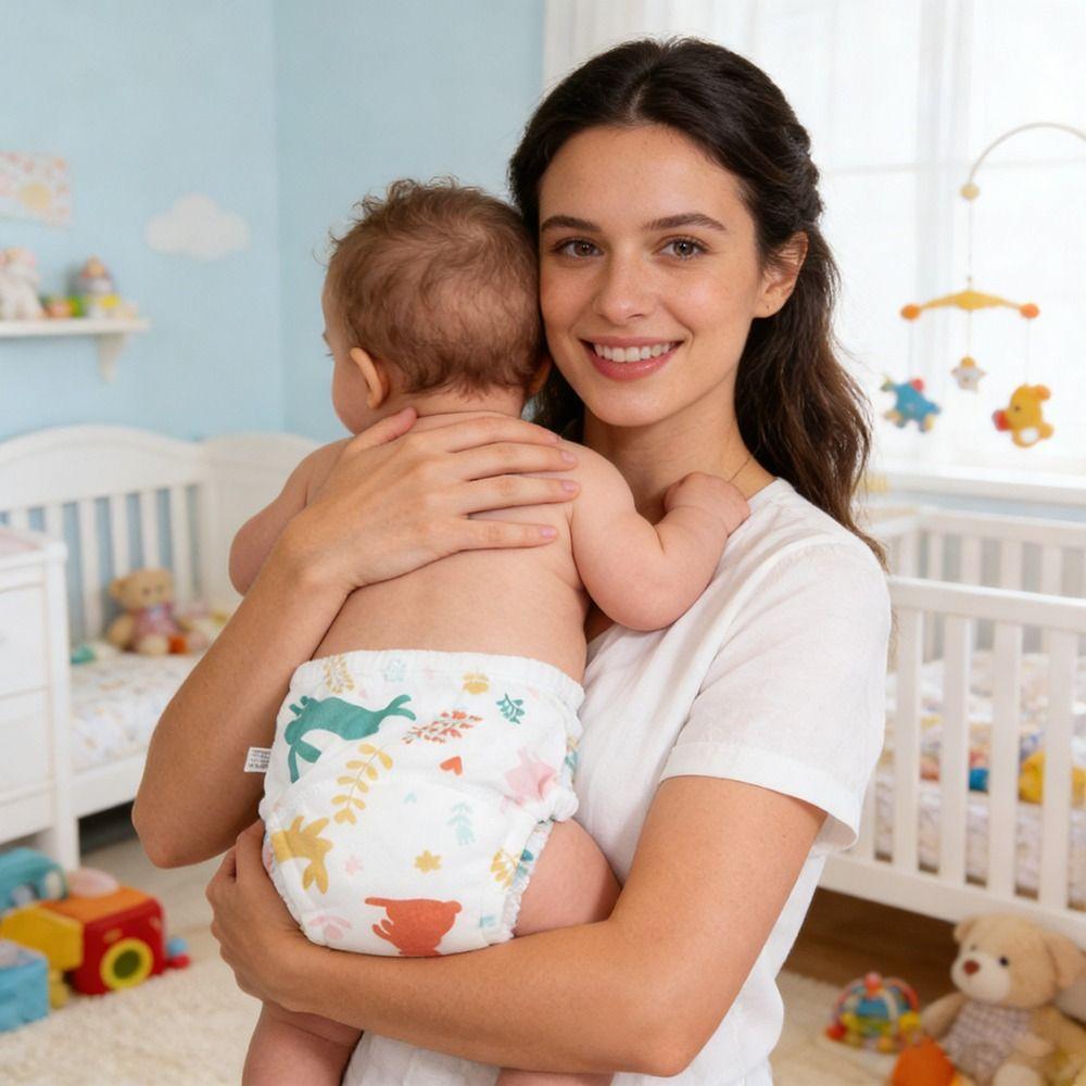 Cotton Baby Training Pants Waterproof Diaper Pants Soft Baby Diapering  for Boys Girls