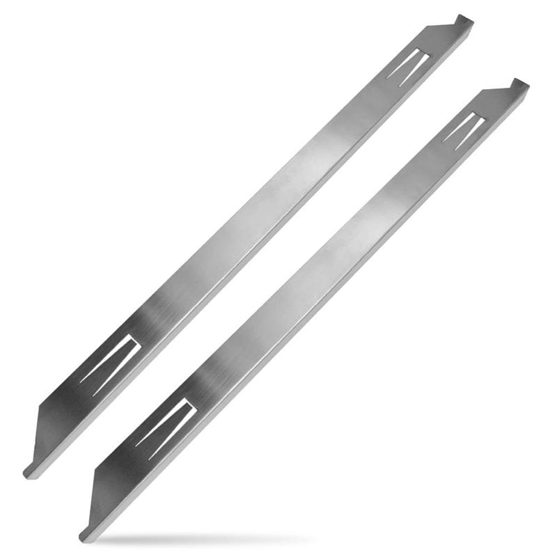 ABWR-Stove Gap Covers 2PCS Kitchen Worktop Edging Strip 23In Stove Counter Gap Cover Stainless Steel Stove Gap Filler Heat