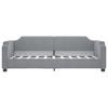 2 In 1 Pull Out Daybed Light Grey 90 X 190 Cm Fabric