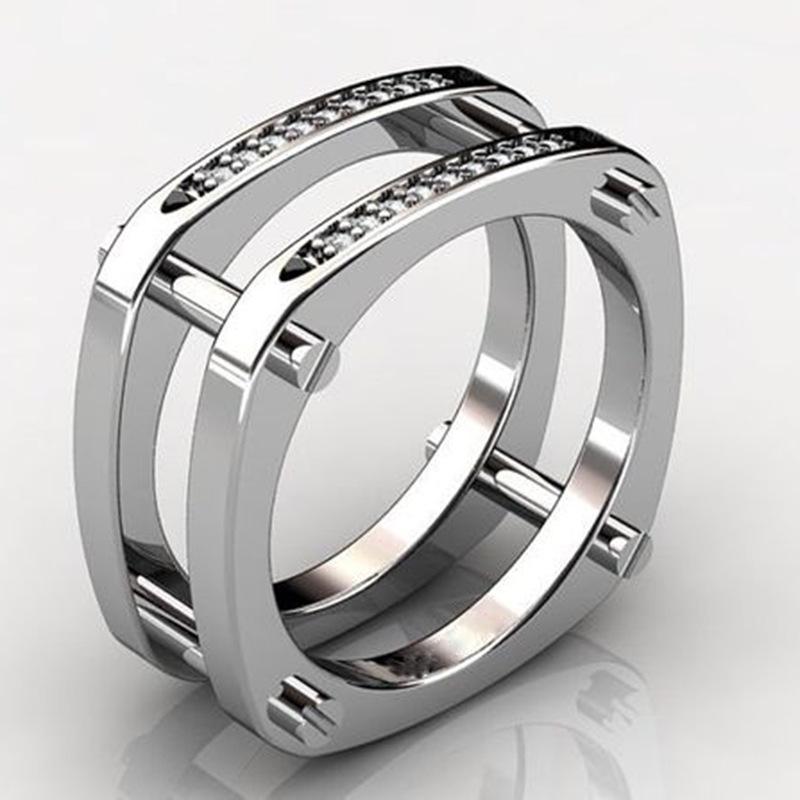 Mei Mary Creative gold-plated diamond ring - fashionable ring for men and women