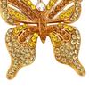 Keychain Pendant Colorful Rhinestones Inlaid Shining Butterfly Design Key Chain with Lobster Clasp Bag Charm Backpack Accessory