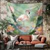 1pc Flamingo Animal Print Tapestry Living Room Wall Art Decoration Background Cloth Machine Washable Space Pendant