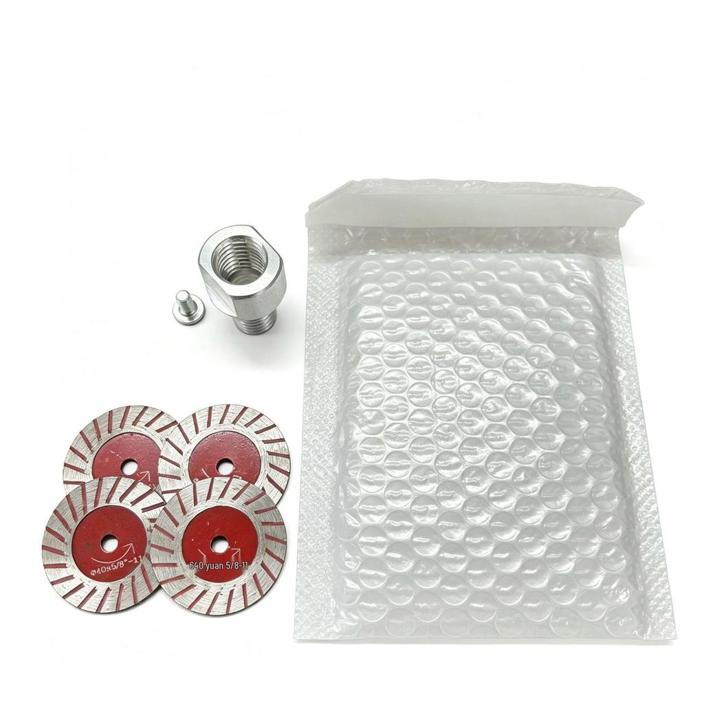 Stone Carving Disc 4 cm with Handle - Wavy Pattern Engraving & Polishing for Electric Grinder