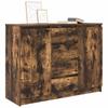 Sideboard with Drawers Smoked Oak 100.5 x 35 x 76 cm