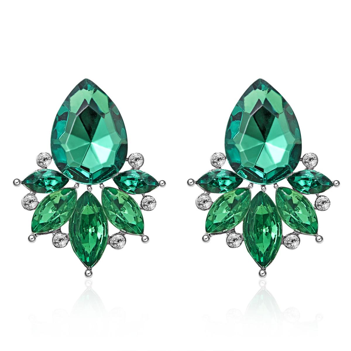 Классические серьги-гвоздики с полным кристаллом в форме листа капли воды для женщин и мужчин, элегантные, изящные, с кристаллами в виде цветов, свадебные украшения