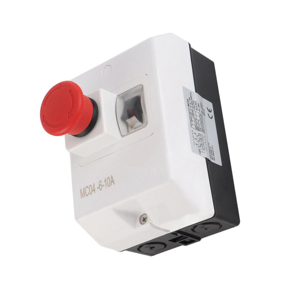 Motor Protection Circuit Breaker IP55 Waterproof Knob Type Switch with Emergency Stop 6‑10A 230 240V 400 415V 500V 690V