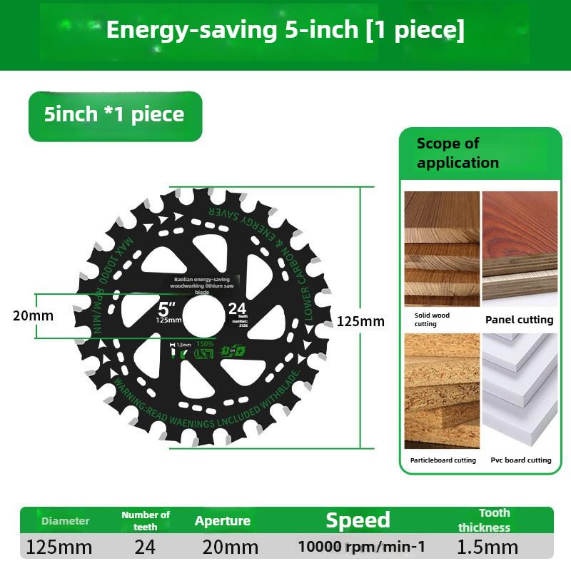 Baolian Lithium Battery Saw Blade Woodworking Alternating Tooth 4/5/6 Inch Cutting Machine Circular Saw Blade Energy Saving Type