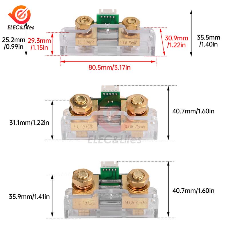 Voltage Current Power Meter DC 7.5-100V Lithium Iron Phosphate Cell Battery Capacity Indicator Car Voltmeter Ammeter 12V 24V 48V