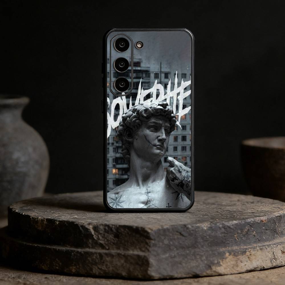 Art Aesthetic David Eyes Phone Case For Samsung Galaxy A13,21s,22,31,32,52,53,71,72,73,Soft Black Cover