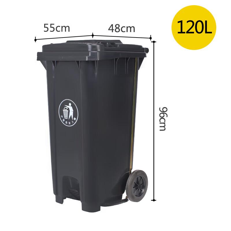 LijiuHong Foot Pedal Kitchen Waste Bin with Lid