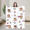 Hello Kitty Pink Plaid Blanket Fleece All Season   Multifunction Super Soft Throw Blanket for Home Travel Bedspread