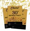 Darling Souvenir Brown Birthday Invitation Card Printable Elegant Fill or Write In Blank Party Invites 28 Pcs 5 X 7