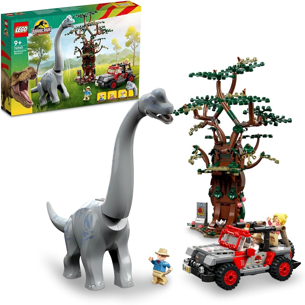 LEGO Jurassic World Brachiosaurus Forest Building Set Dinosaur Toy for Kids Ages 9-11