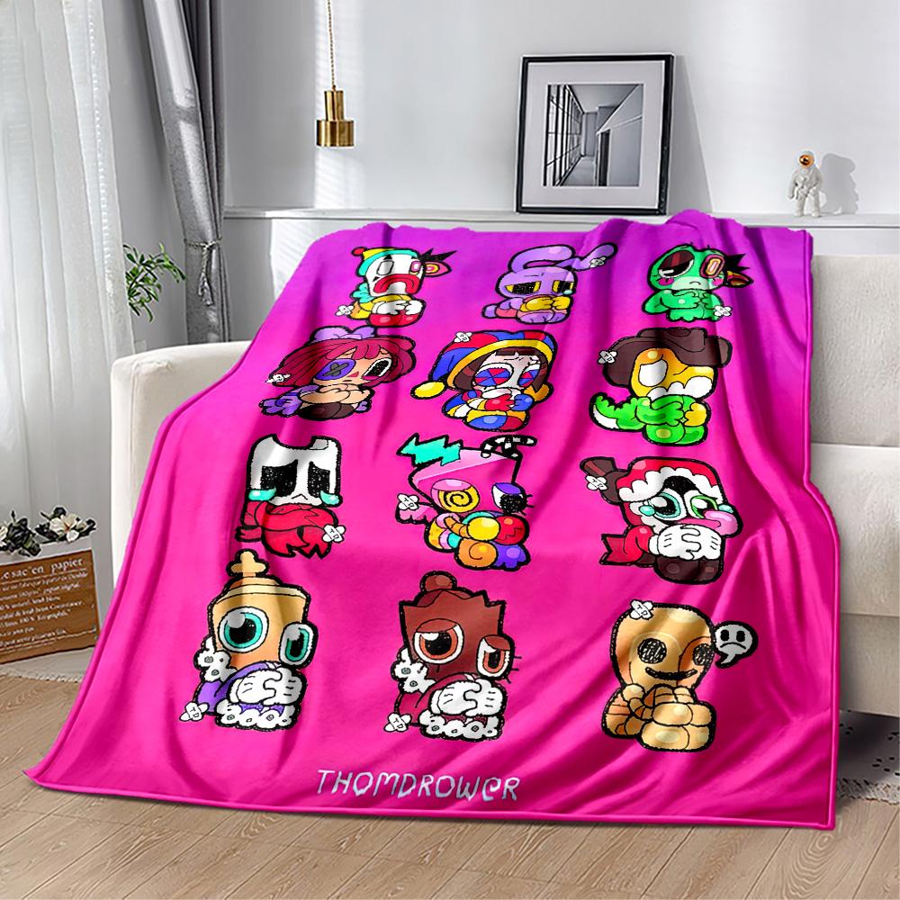 Digital Circus Blanket Durable Comfort Great for Seaside Couch Livingroom for All Seasons Modern Ideal Gift for Friends Family Couples Picnic