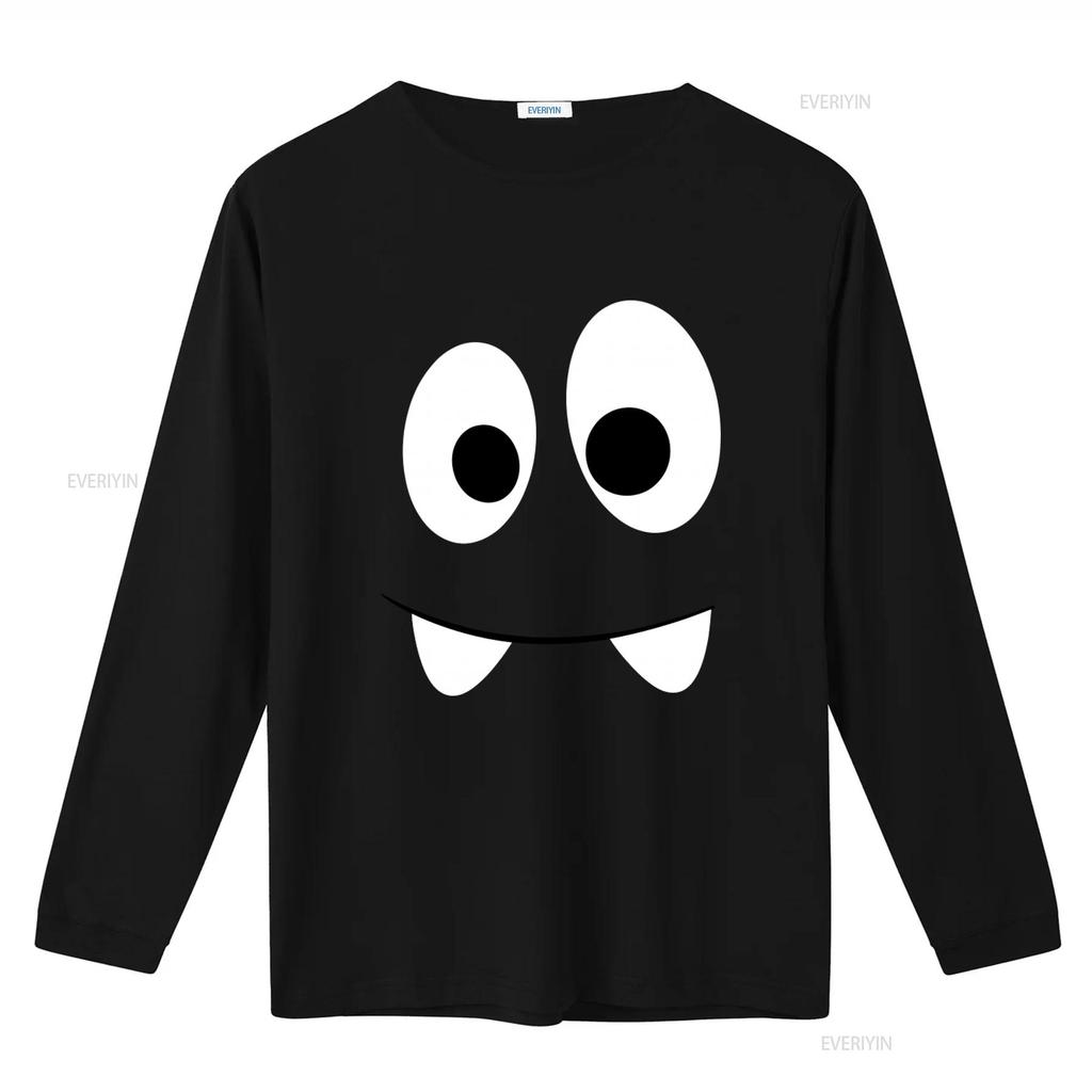 Schreckliches Monster Herren T Shirt Cool Cartoon Eyes Design for Men Vintage Washed Fashion Graphic Streetwear Stretched