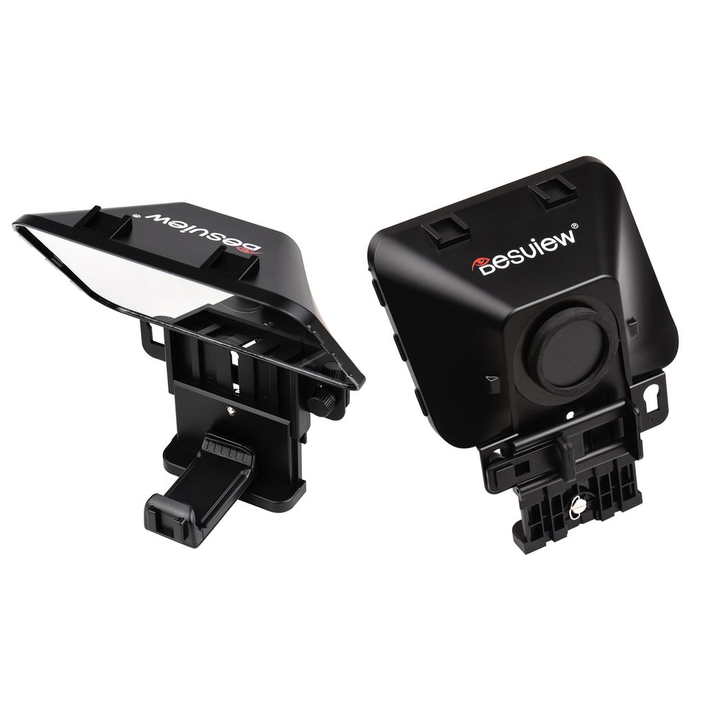 Bestview T3 Upgraded Smartphone Tablet DSLR Camera Teleprompter Prompter with Remote Control Lens Adapter Ring Supports