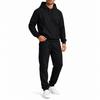 Men's Fall Winter Hooded Pullover Sweatshirt Set for Casual Wear