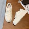Mode 2024 Neue Leder frauen Weiß Casual Sneakers Atmungs Frau Vulkanisieren Sport Walking Laufen Plattform Wohnungen Schuhe Weiß