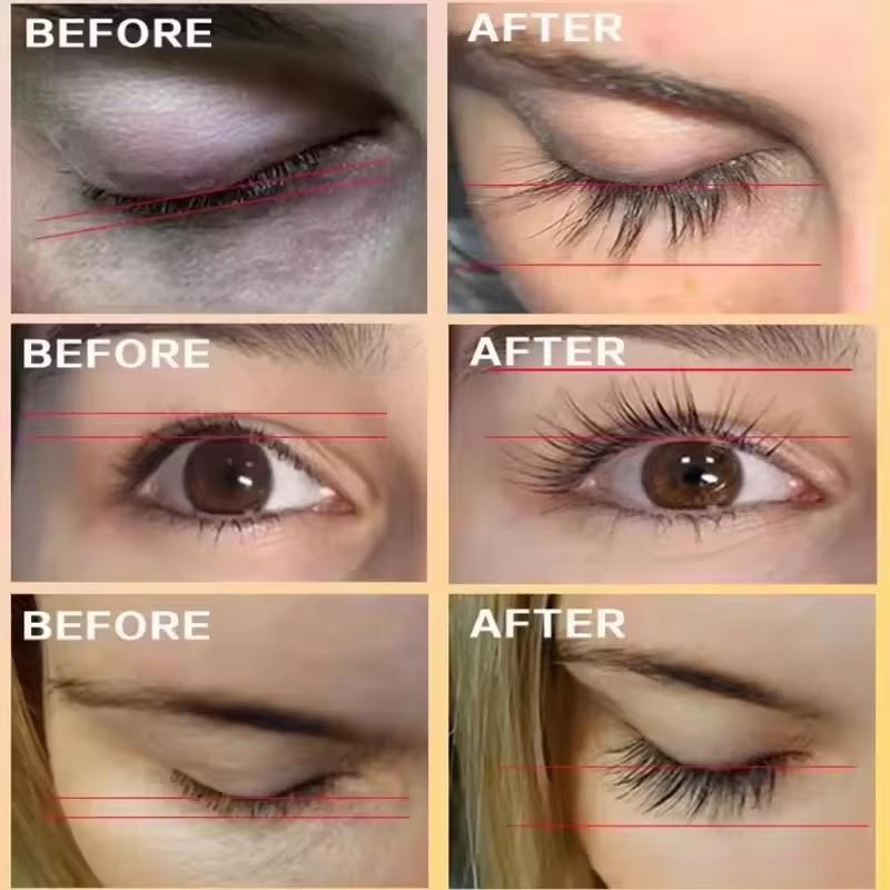 Rychle rostoucí sérum na řasy Přírodní posilovač řas Delší plnější hustší Kulmovací péče o řasy Produkty péče o oči Make-up