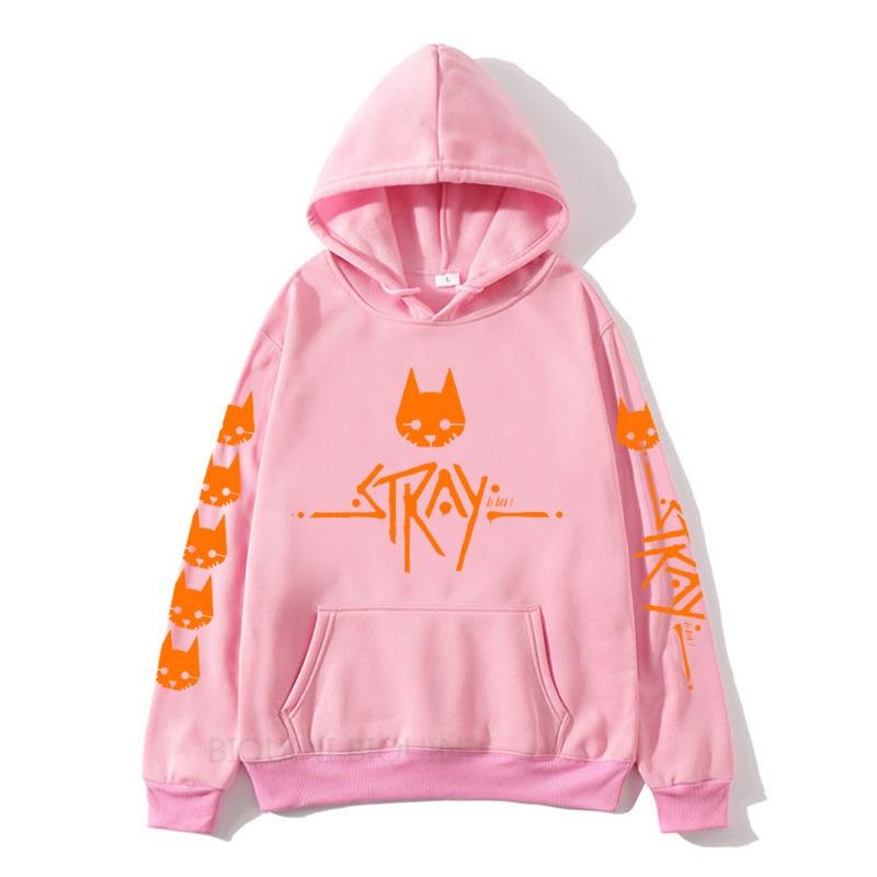 Stray Game Cartoon Print New Hoodies Women Men Long Sleeve Hooded Sweatshirts Unisex Casual Y2K Street Fashion Pullover Clothing