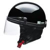 LEAD Motorradhelm Half HARVE Schwarz Einheitsgröße HS-2 -