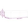 Bed Frame with Mattress Cream 200 x 200 cm Fabric