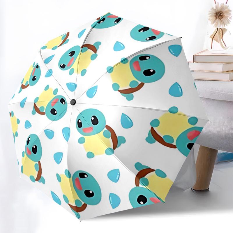 1pc Squirtle Automatic Umbrella 8-Bone Design Compact Gear for Outdoor Travel, Perfect Gift for Friends or Family yy250829177